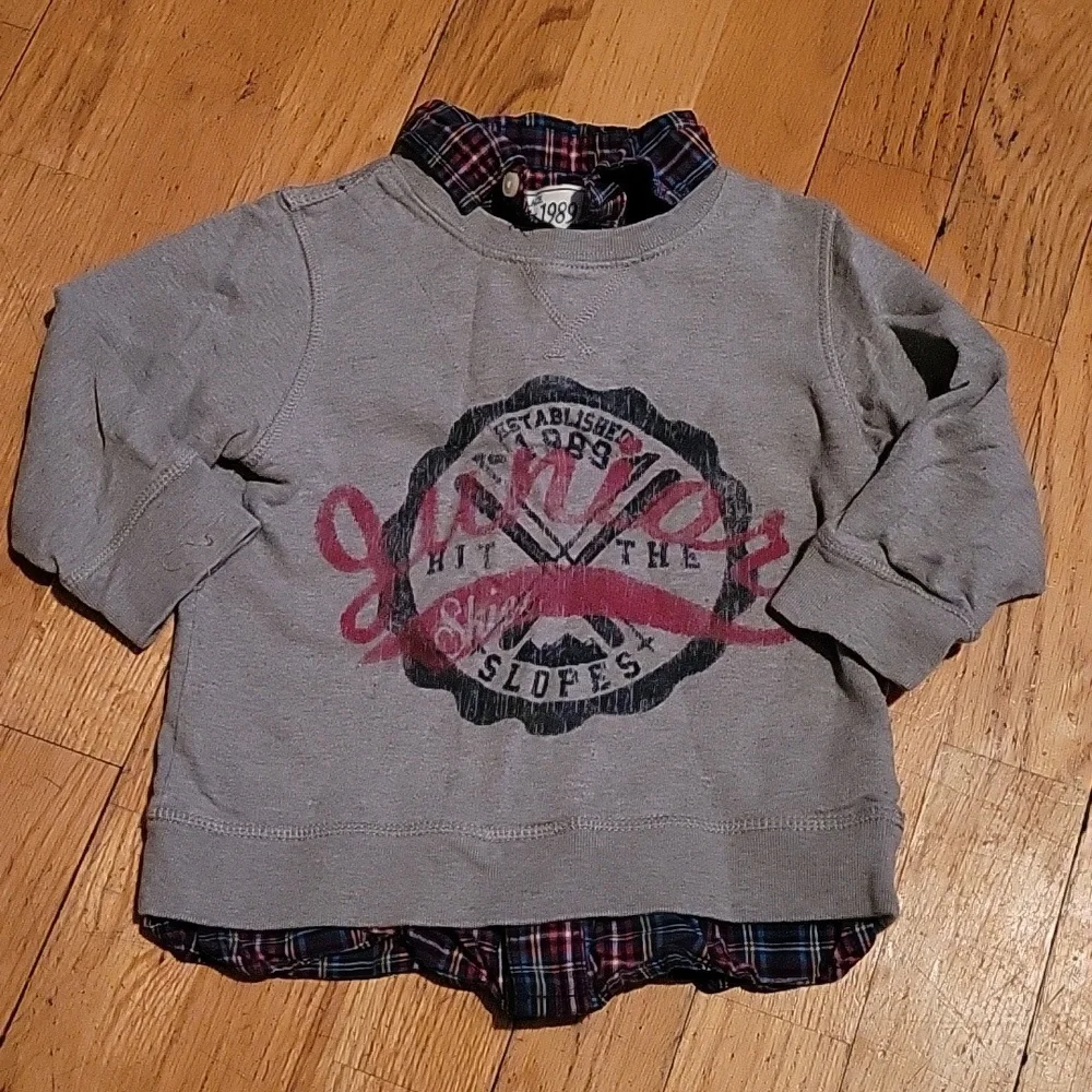 *3/$15* Children's Place 3T Toddler Boys Plaid Sweater Shirt